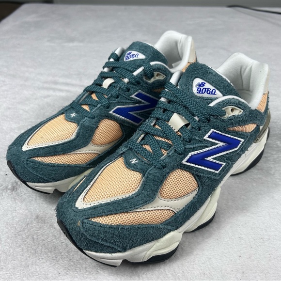 New Balance 9060 Shoes Kids Size 6.5 Green Orange Athletic Sneakers New In Box - Picture 4 of 14